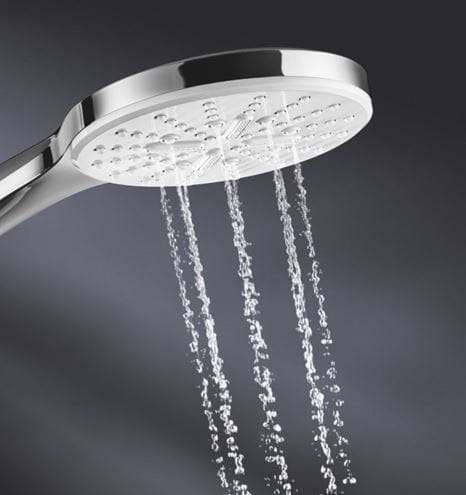 GROHE RAINSHOWER SMARTACTIVE 310 sprchový set s termostatickou batériou, horná sprcha, ručná sprcha s 3 prúdmi, tyč, hadica, mesačná biela/chróm  26647LS0 Obrázek - fotka