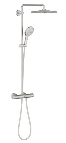 GROHE RAINSHOWER SMARTACTIVE 310 sprchový set s termostatickou batériou, horná sprcha, ručná sprcha s 3 prúdmi, tyč, hadica, Water Saving, supersteel 26836DC0 Obrázek - Hlavní obrázek