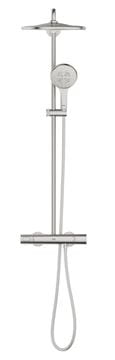 GROHE RAINSHOWER SMARTACTIVE 310 sprchový set s termostatickou batériou, horná sprcha, ručná sprcha s 3 prúdmi, tyč, hadica, Water Saving, supersteel 26836DC0 Obrázek - fotka