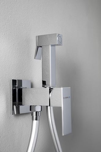 SAPHO CUBEMIX bidetová podomietková batéria, so sprškou, s telesom, chróm CM040 Obrázek - fotka