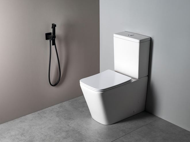 SAPHO CUBEMIX bidetová podomietková batéria, so spŕškou, s telesom, matná čierna CM040B Obrázek - fotka