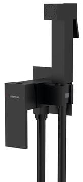 SAPHO CUBEMIX bidetová podomietková batéria, so spŕškou, s telesom, matná čierna