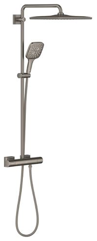 GROHE RAINSHOWER SMARTACTIVE 310 CUBE sprchový set s termostatickou batériou, horná sprcha, ručná sprcha s 3 prúdmi, tyč, hadica, Water Saving, kartáčovaný hard graphite 26837AL0 Obrázek - Hlavní obrázek