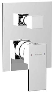 SAPHO CUBEMIX podomietková batéria, pre 2 spotrebiče, s telesom, chróm