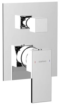 SAPHO CUBEMIX podomietková batéria, pre 2 spotrebiče, s telesom, chróm