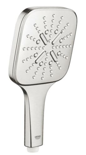 GROHE RAINSHOWER SMARTACTIVE 310 CUBE sprchový set s termostatickou batériou, horná sprcha, ručná sprcha s 3 prúdmi, tyč, hadica, Water Saving, supersteel 26837DC0 Obrázek - fotka
