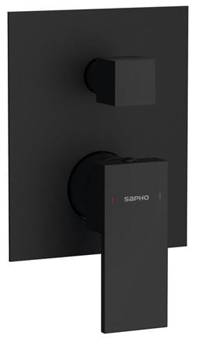 SAPHO CUBEMIX podomietková batéria, pre 2 spotrebiče, s telesom, matná čierna CM042B Obrázek - Hlavní obrázek