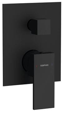 SAPHO CUBEMIX podomietková batéria, pre 2 spotrebiče, s telesom, matná čierna