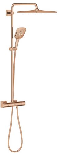 GROHE RAINSHOWER SMARTACTIVE 310 CUBE sprchový set s termostatickou batériou, horná sprcha, ručná sprcha s 3 prúdmi, tyč, hadica, Water Saving, warm sunset 26837DA0 Obrázek - Hlavní obrázek
