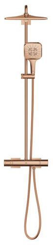 GROHE RAINSHOWER SMARTACTIVE 310 CUBE sprchový set s termostatickou batériou, horná sprcha, ručná sprcha s 3 prúdmi, tyč, hadica, Water Saving, warm sunset 26837DA0 Obrázek - fotka