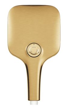 GROHE RAINSHOWER SMARTACTIVE 310 CUBE sprchový set s termostatickou batériou, horná sprcha, ručná sprcha s 3 prúdmi, tyč, hadica, Water Saving, kartáčovaný cool sunrise 26837GN0 Obrázek - fotka