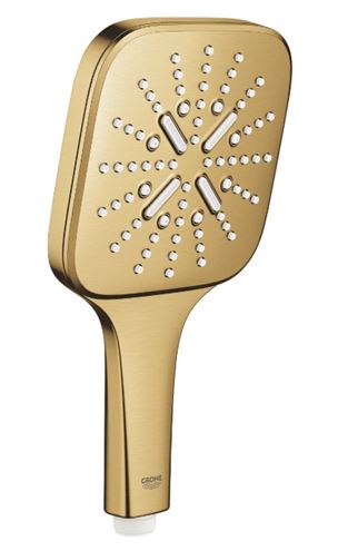 GROHE RAINSHOWER SMARTACTIVE 310 CUBE sprchový set s termostatickou batériou, horná sprcha, ručná sprcha s 3 prúdmi, tyč, hadica, Water Saving, kartáčovaný cool sunrise 26837GN0 Obrázek - fotka