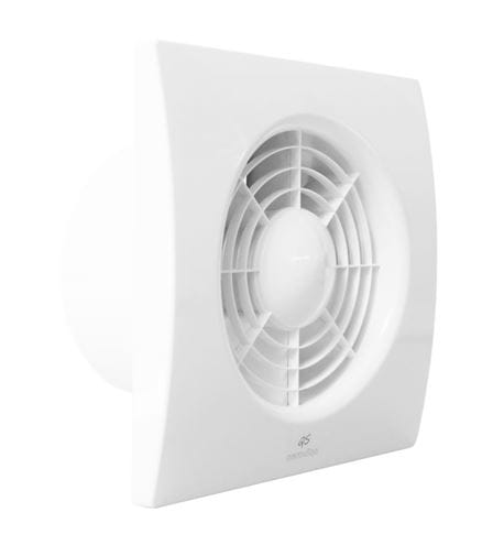 AERAULIQA QS100TBB axiálny ventilátor 100mm, nástenný/stropný, s časovačom a spätnou klapkou 001408 Obrázek - Hlavní obrázek
