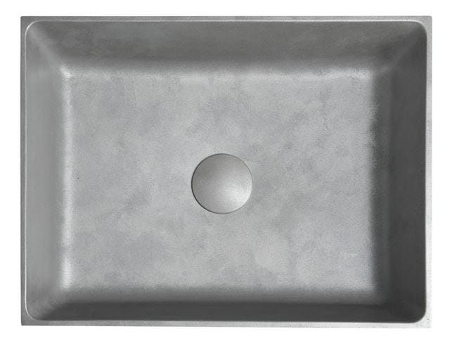 SAPHO FORMIGO umývadlo na dosku 47,5 cm, bez prepadu, betón, matná strieborná FG119 Obrázek - fotka