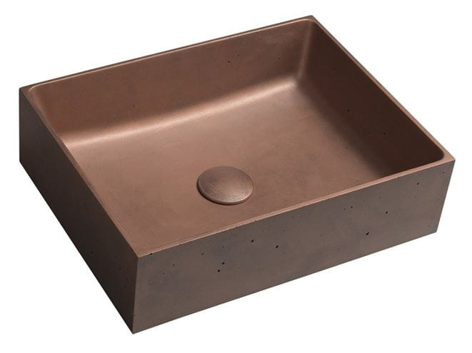 SAPHO FORMIGO umývadlo na dosku 47,5 cm, bez prepadu, betón, matná medená FG120 Obrázek - Hlavní obrázek