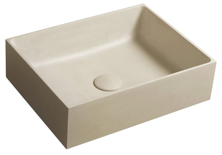SAPHO FORMIGO umývadlo na dosku 47,5 cm, bez prepadu, betón, matná žltá FG122 Obrázek - Hlavní obrázek