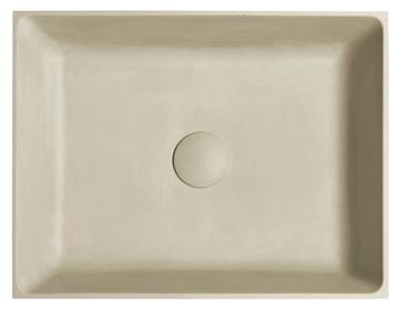 SAPHO FORMIGO umývadlo na dosku 47,5 cm, bez prepadu, betón, matná žltá FG122 Obrázek - fotka
