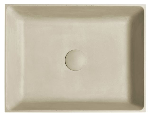 SAPHO FORMIGO umývadlo na dosku 47,5 cm, bez prepadu, betón, matná žltá FG122 Obrázek - fotka