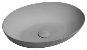 SAPHO FORMIGO umývadlová misa 60 cm, bez prepadu, betón, matná šedá