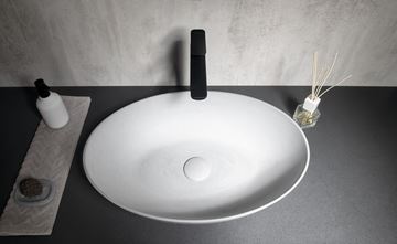 SAPHO FORMIGO umývadlová misa 60 cm, bez prepadu, betón, matná šedá FG217 Obrázek - fotka