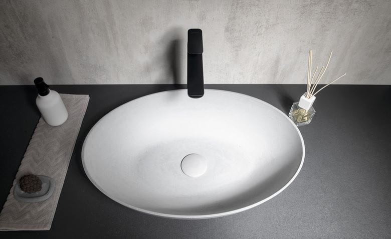 SAPHO FORMIGO umývadlová misa 60 cm, bez prepadu, betón, matná šedá FG217 Obrázek - fotka