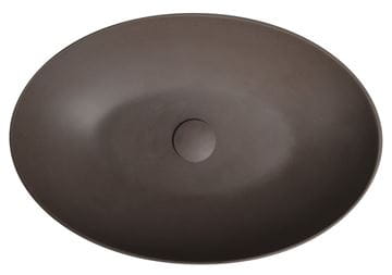 SAPHO FORMIGO umývadlová misa 60 cm, bez prepadu, betón, tmavo hnedá FG215 Obrázek - fotka