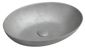 SAPHO FORMIGO umývadlová misa 60 cm, bez prepadu, betón, matná strieborná