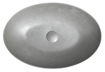 SAPHO FORMIGO umývadlová misa 60 cm, bez prepadu, betón, matná strieborná FG219 Obrázek - fotka