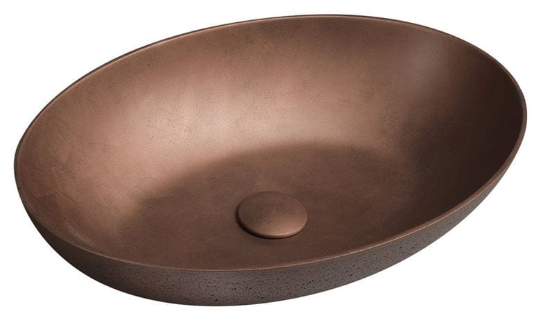 SAPHO FORMIGO umývadlová misa 60 cm, bez prepadu, betón, matná medená FG220 Obrázek - Hlavní obrázek