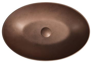 SAPHO FORMIGO umývadlová misa 60 cm, bez prepadu, betón, matná medená FG220 Obrázek - fotka