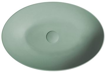 SAPHO FORMIGO umývadlová misa 60 cm, bez prepadu, betón, matná zelená FG223 Obrázek - fotka