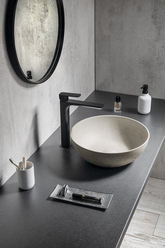SAPHO FORMIGO umývadlová misa 39 cm, bez prepadu, betón, matná piesková FG314 Obrázek - fotka