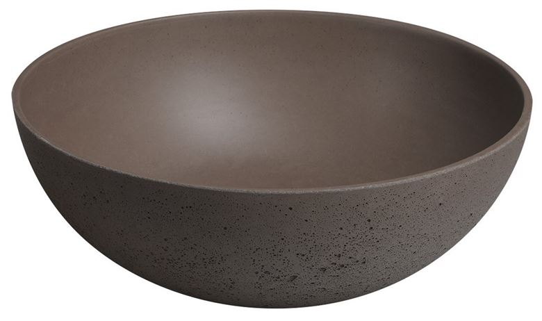SAPHO FORMIGO umývadlová misa 39 cm, bez prepadu, betón, tmavo hnedá FG315 Obrázek - fotka