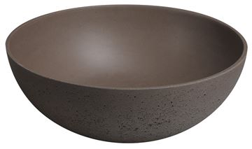 SAPHO FORMIGO umývadlová misa 39 cm, bez prepadu, betón, tmavo hnedá FG315 Obrázek - fotka