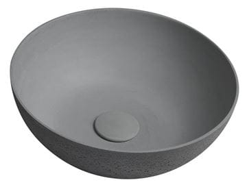 SAPHO FORMIGO umývadlová misa 39 cm, bez prepadu, betón, matná šedá