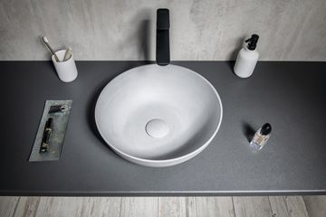 SAPHO FORMIGO umývadlová misa 39 cm, bez prepadu, betón, matná šedá FG317 Obrázek - fotka