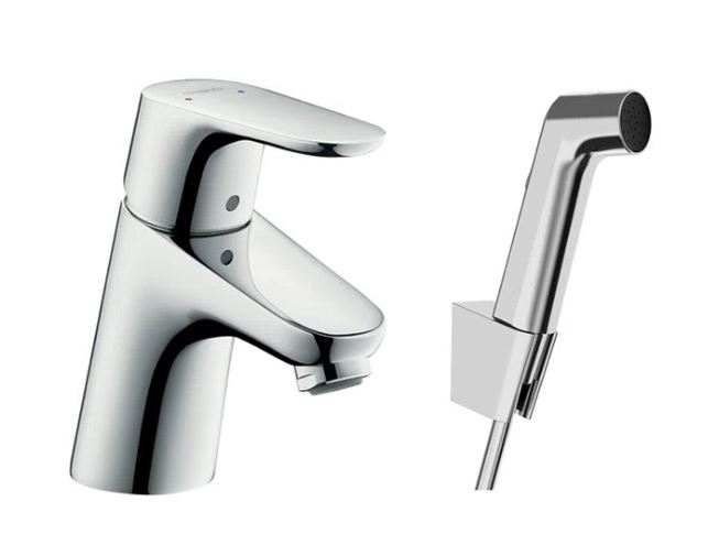 HANSGROHE FOCUS umývadlová stojanková batéria s bidetovou sprškou Bidette, EcoSmart, chróm 31926000 Obrázek - Hlavní obrázek