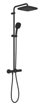 GROHE TEMPESTA SYSTEM 250 CUBE sprchový set s termostatickou batériou, horná sprcha, ručná sprcha s 2 prúdmi, tyč, hadica, Water Saving, matná čierna  266892431 Obrázek - fotka
