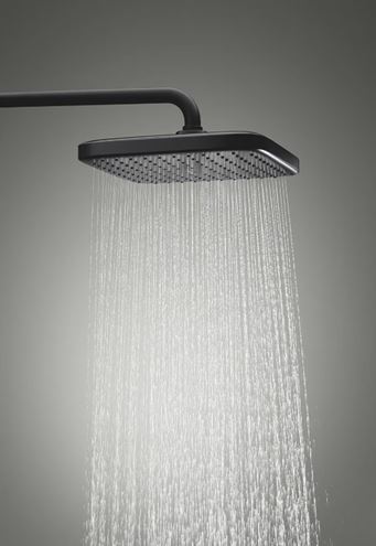 GROHE TEMPESTA SYSTEM 250 CUBE sprchový set s termostatickou batériou, horná sprcha, ručná sprcha s 2 prúdmi, tyč, hadica, Water Saving, matná čierna  266892431 Obrázek - fotka