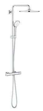 GROHE EUPHORIA SYSTEM 310 sprchový set s termostatickou batériou, horná sprcha, ručná sprcha s 3 prúdmi, tyč, hadica, Water Saving, chróm 