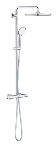 GROHE EUPHORIA SYSTEM 310 sprchový set s termostatickou batériou, horná sprcha, ručná sprcha s 3 prúdmi, tyč, hadica, Water Saving, chróm  26384002 Obrázek - Hlavní obrázek