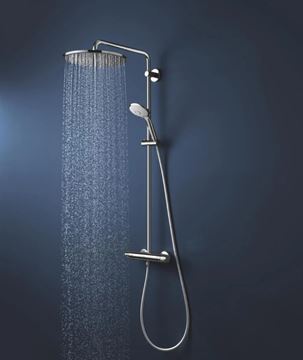 GROHE EUPHORIA SYSTEM 310 sprchový set s termostatickou batériou, horná sprcha, ručná sprcha s 3 prúdmi, tyč, hadica, Water Saving, chróm  26384002 Obrázek - fotka