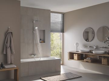 GROHE EUPHORIA SYSTEM 260 vaňová termostatická batéria, s hornou a ručnou sprchou s 3 prúdmi, chróm 27475002 Obrázek - fotka