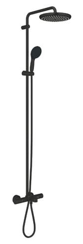 GROHE TEMPESTA SYSTEM 250 vaňová termostatická batéria, s hornou a ručnou sprchou s 2 prúdmi, Water Saving, matná čierna  266722431 Obrázek - Hlavní obrázek