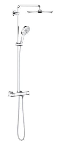 GROHE RAINSHOWER SYSTEM 310 sprchový set s termostatickou batériou, horná sprcha, ručná sprcha s 3 prúdmi, tyč, hadica, chróm 27966001 Obrázek - fotka