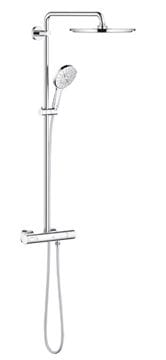 GROHE RAINSHOWER SYSTEM 310 sprchový set s termostatickou batériou, horná sprcha, ručná sprcha s 3 prúdmi, tyč, hadica, chróm 27966001 Obrázek - fotka