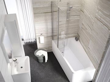 RAVAK 10° CVS2 100 L vaňová zástena 100x150 cm, ľavá, lietacia, satin/sklo transparent 7QLA0U03Z1 Obrázek - fotka