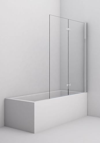 CONCEPT 200 CONB2 vaňová zástena 120x150 cm, pravá, skladacia, chróm/číre sklo CONB2D1205007 Obrázek - fotka