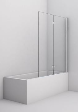CONCEPT 200 CONB2 vaňová zástena 120x150 cm, pravá, skladacia, chróm/číre sklo CONB2D1205007 Obrázek - fotka