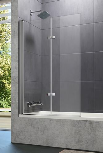 HÜPPE DESIGN PURE vaňová zástena 1200x1500 mm, ľavá, skladacia, strieborná lesklá/sklo číre 8P2302.092.322 Obrázek - Hlavní obrázek